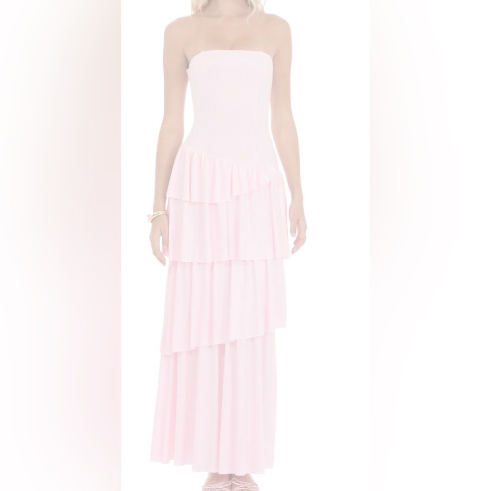 Lucy in the Sky Light Pink Strapless Dress